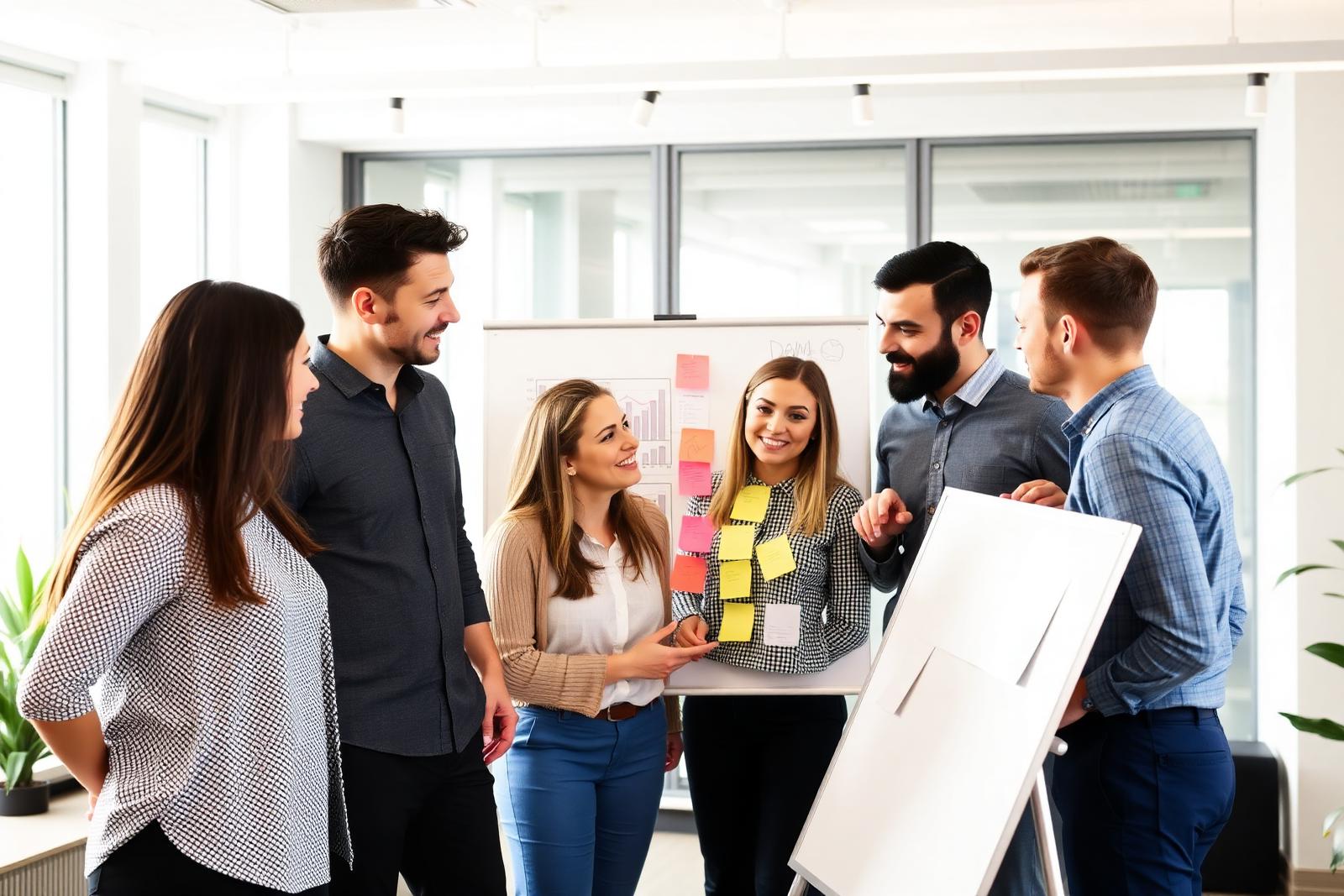 The Onward Analytics team in the office